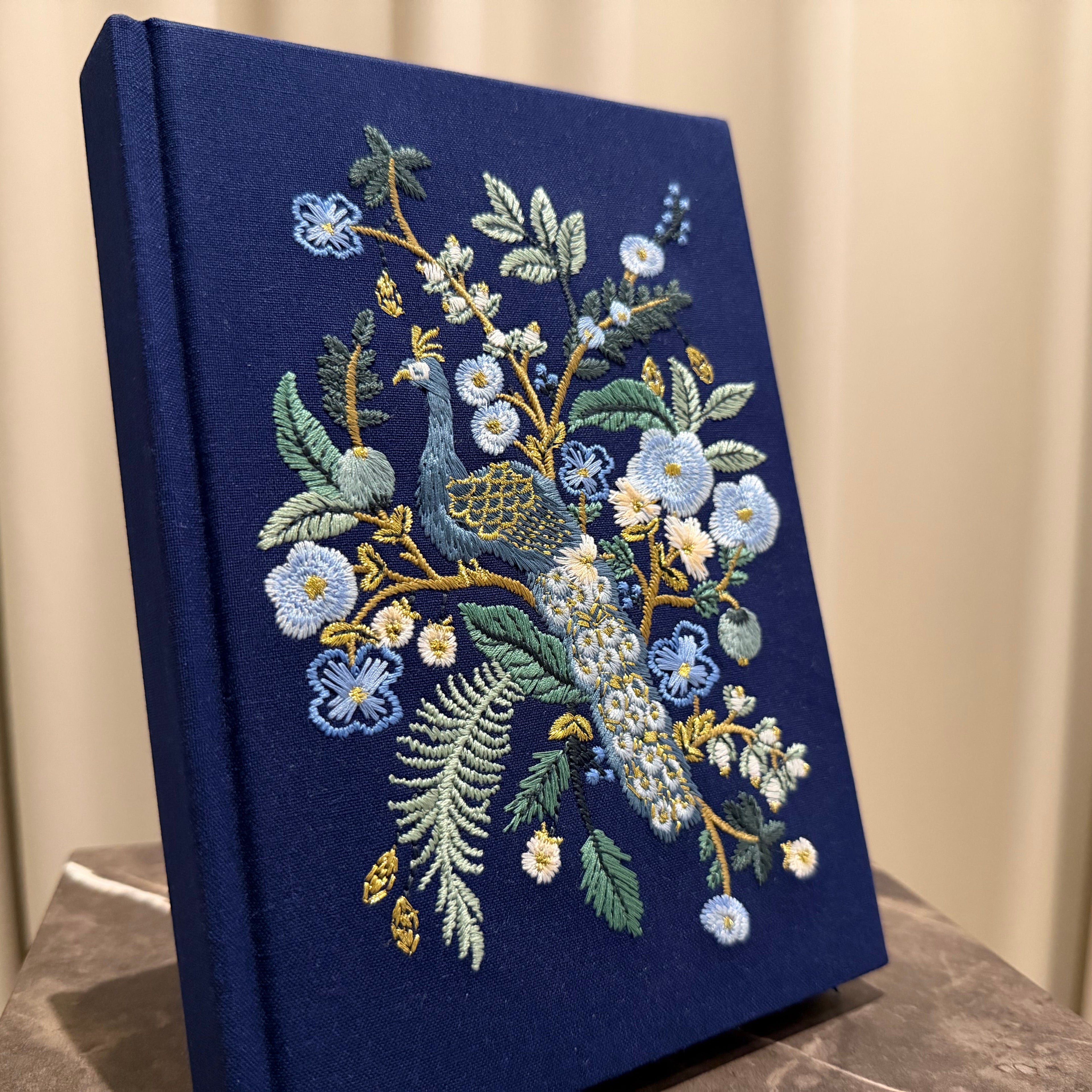 Peacock Embroidered Journal