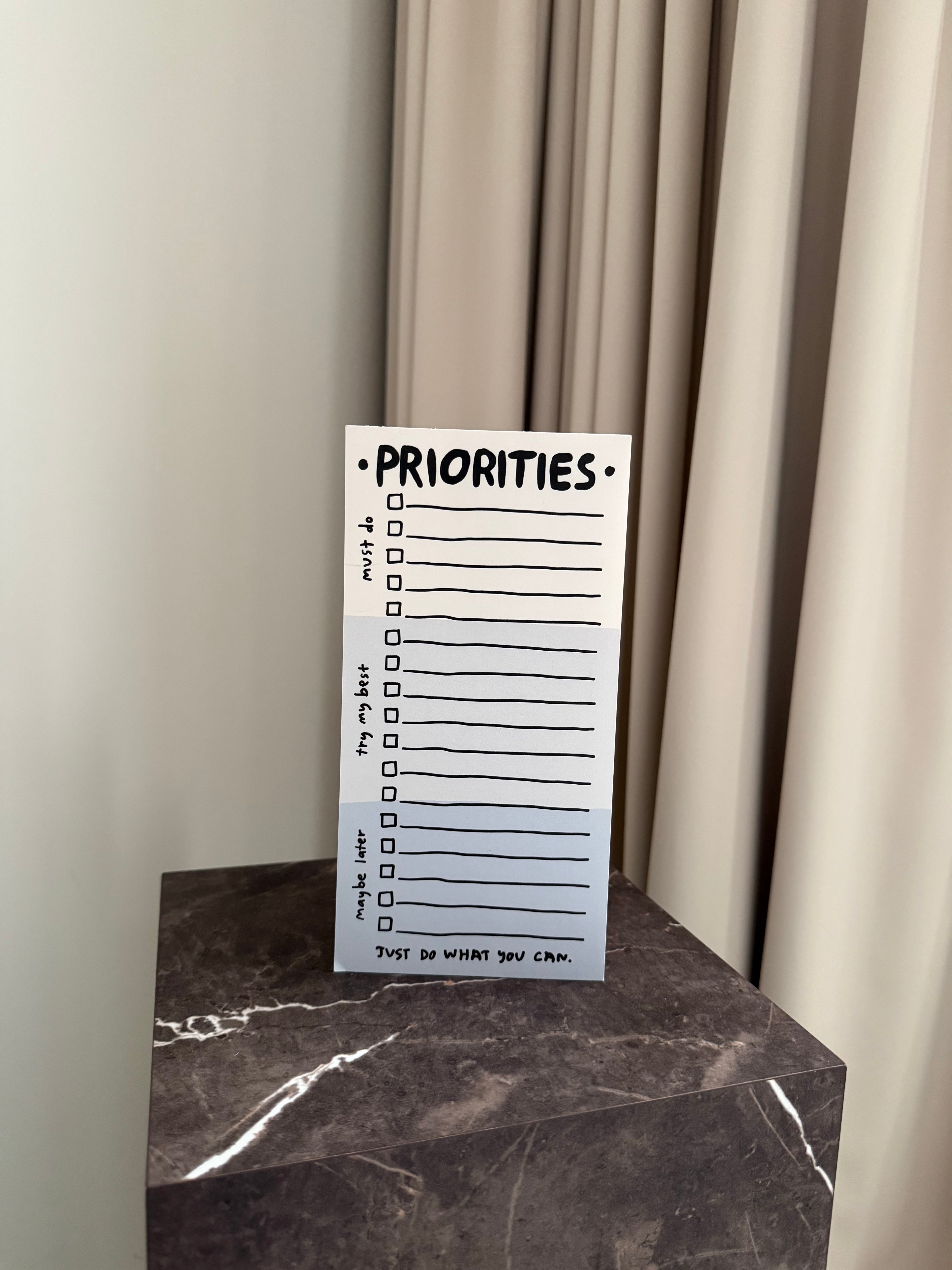 Priorities Notepad