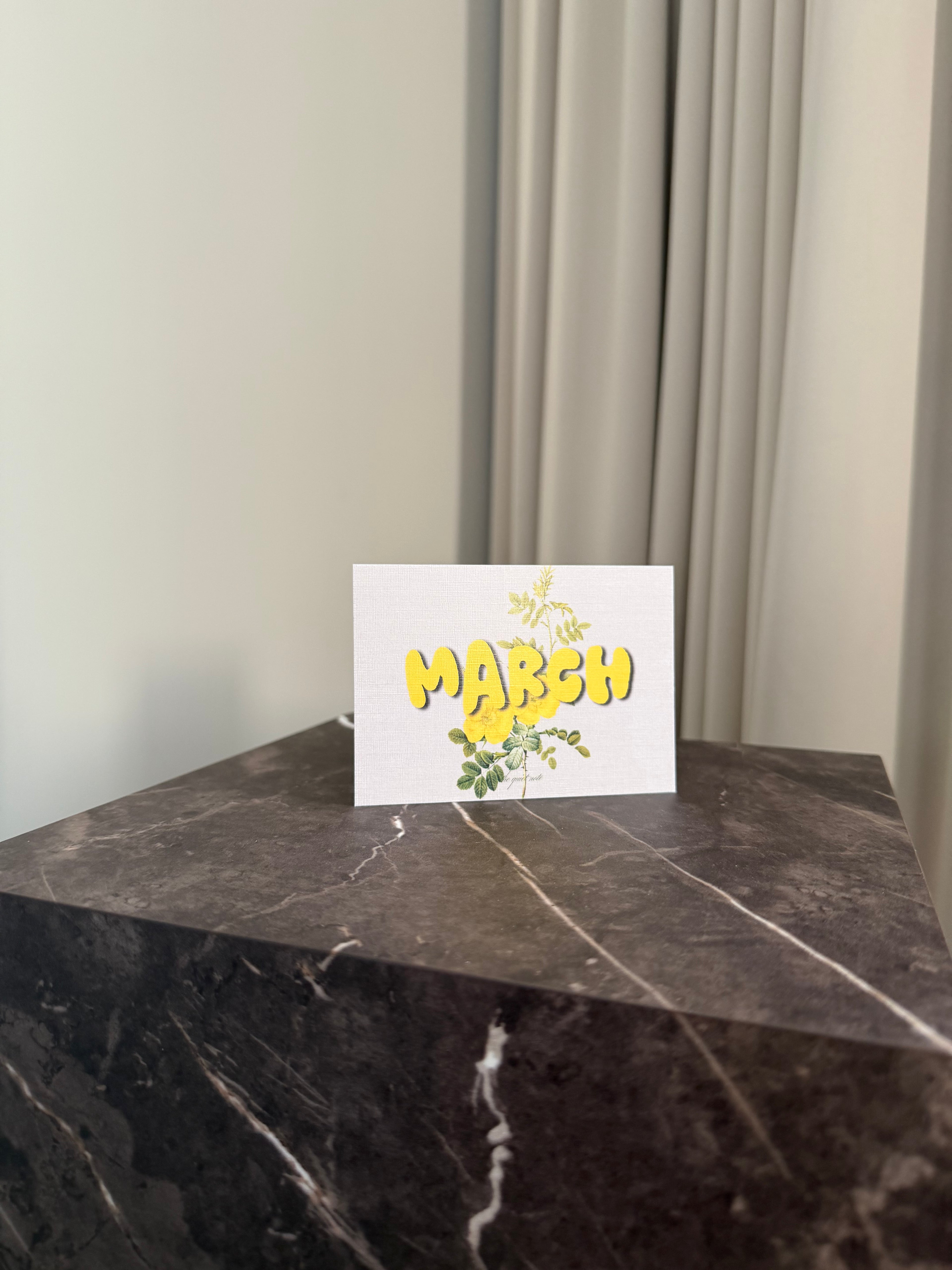 A Year In Bloom - March