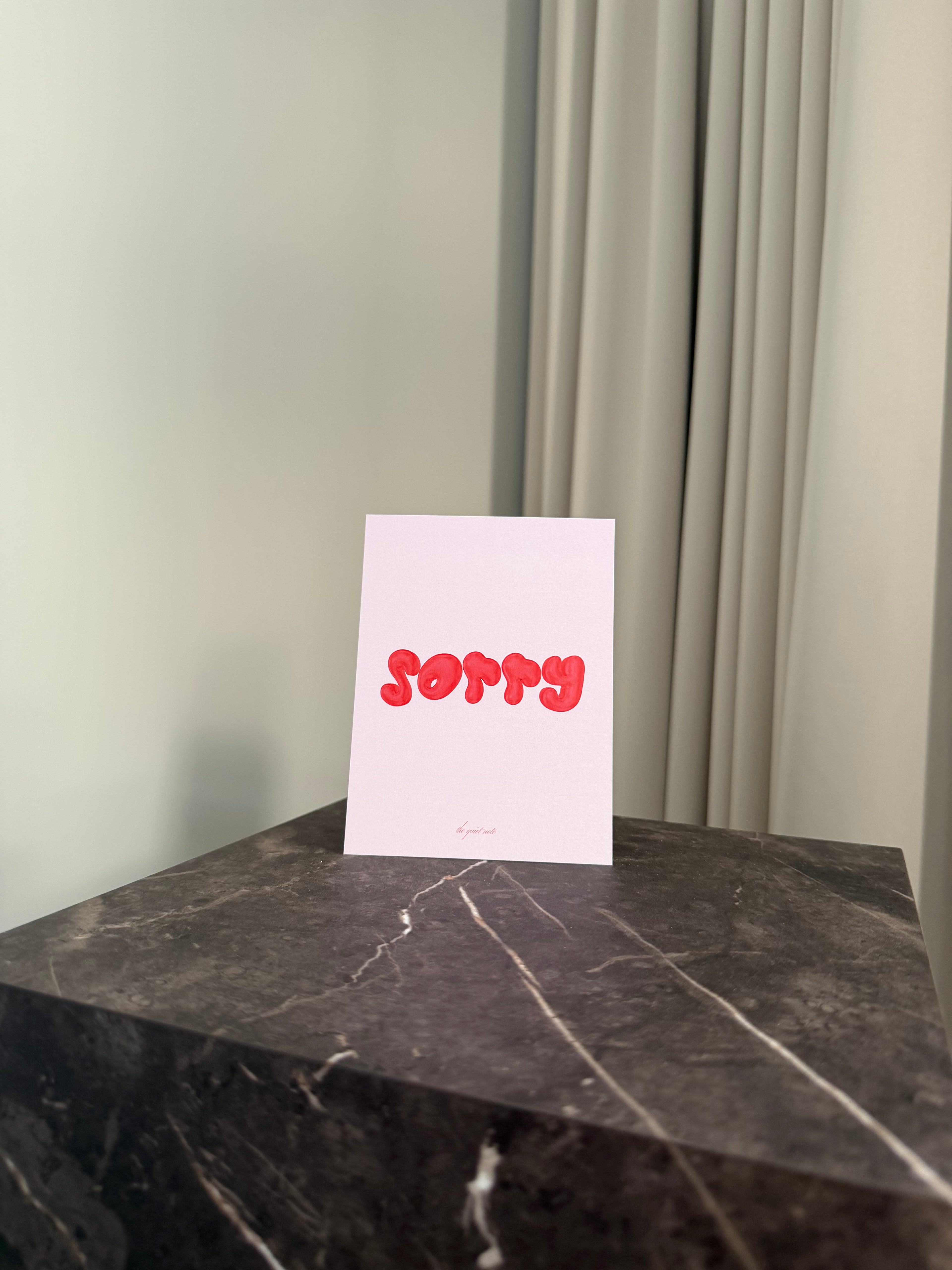 Bubble Words - Sorry