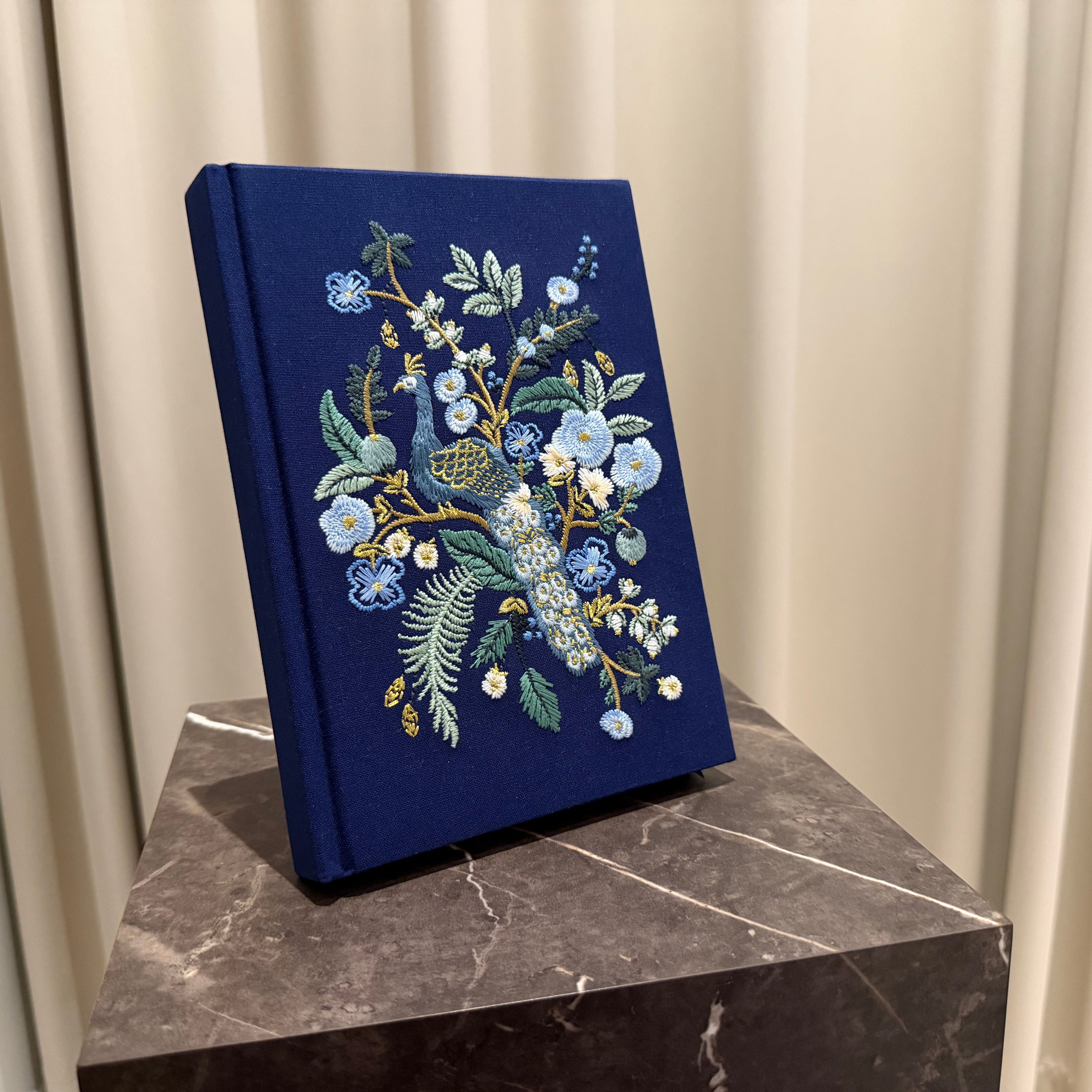 Peacock Embroidered Journal