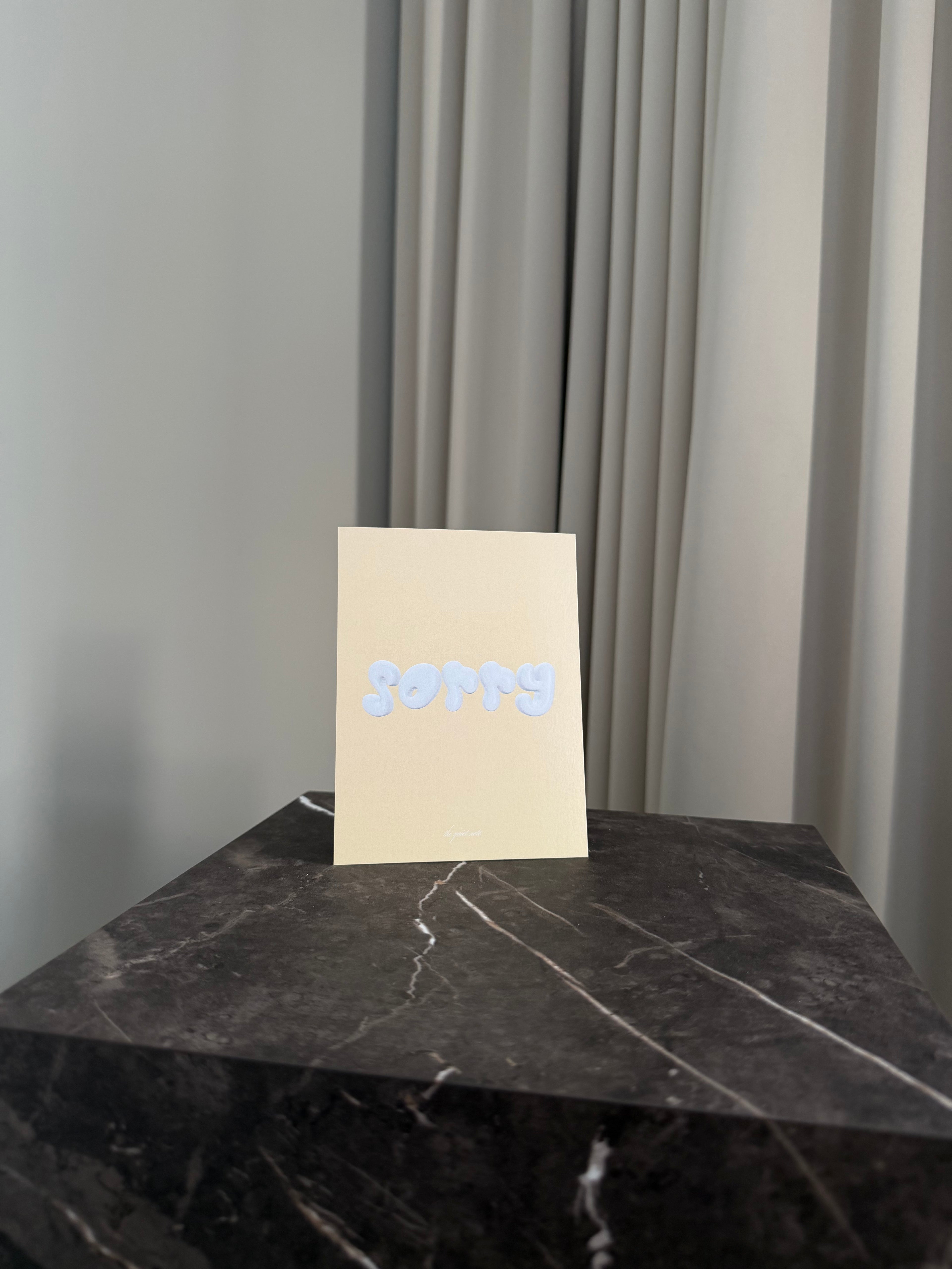 Bubble Words - Sorry