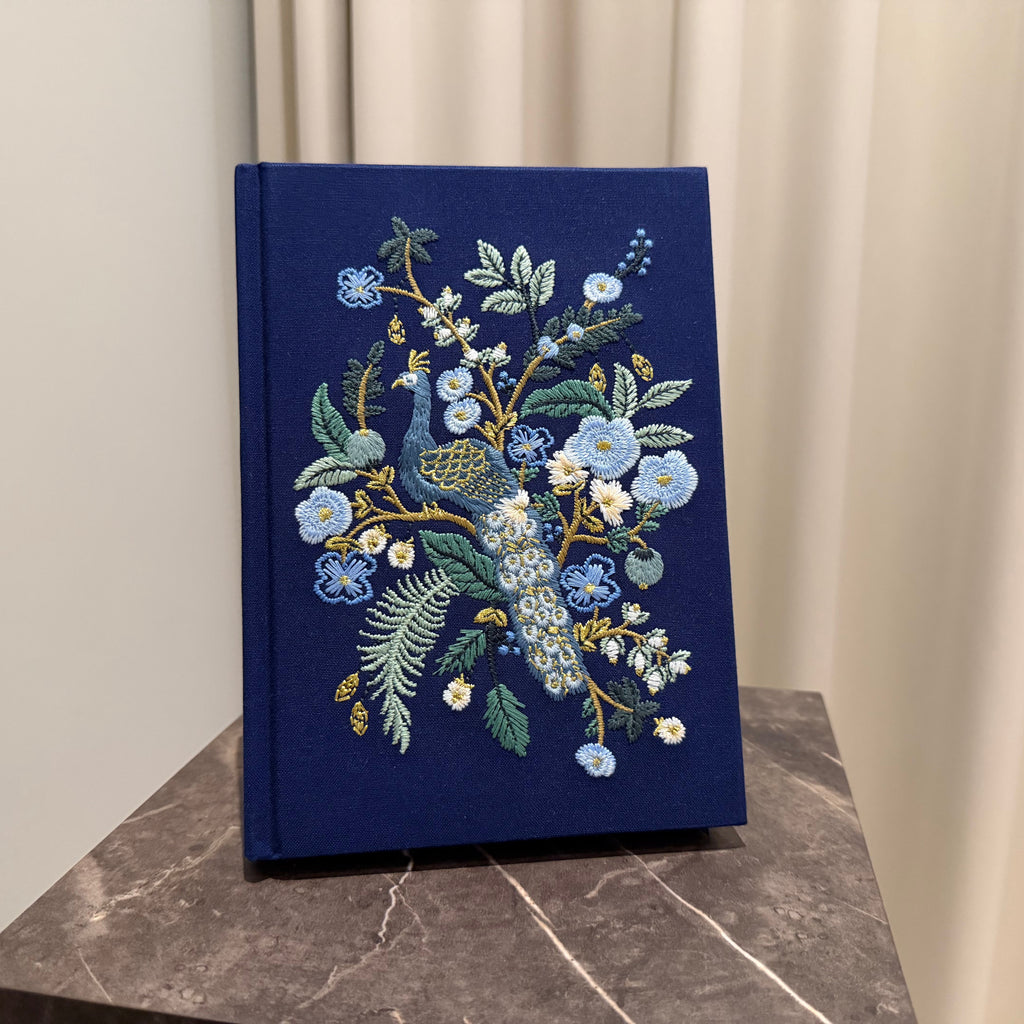 Peacock Embroidered Journal