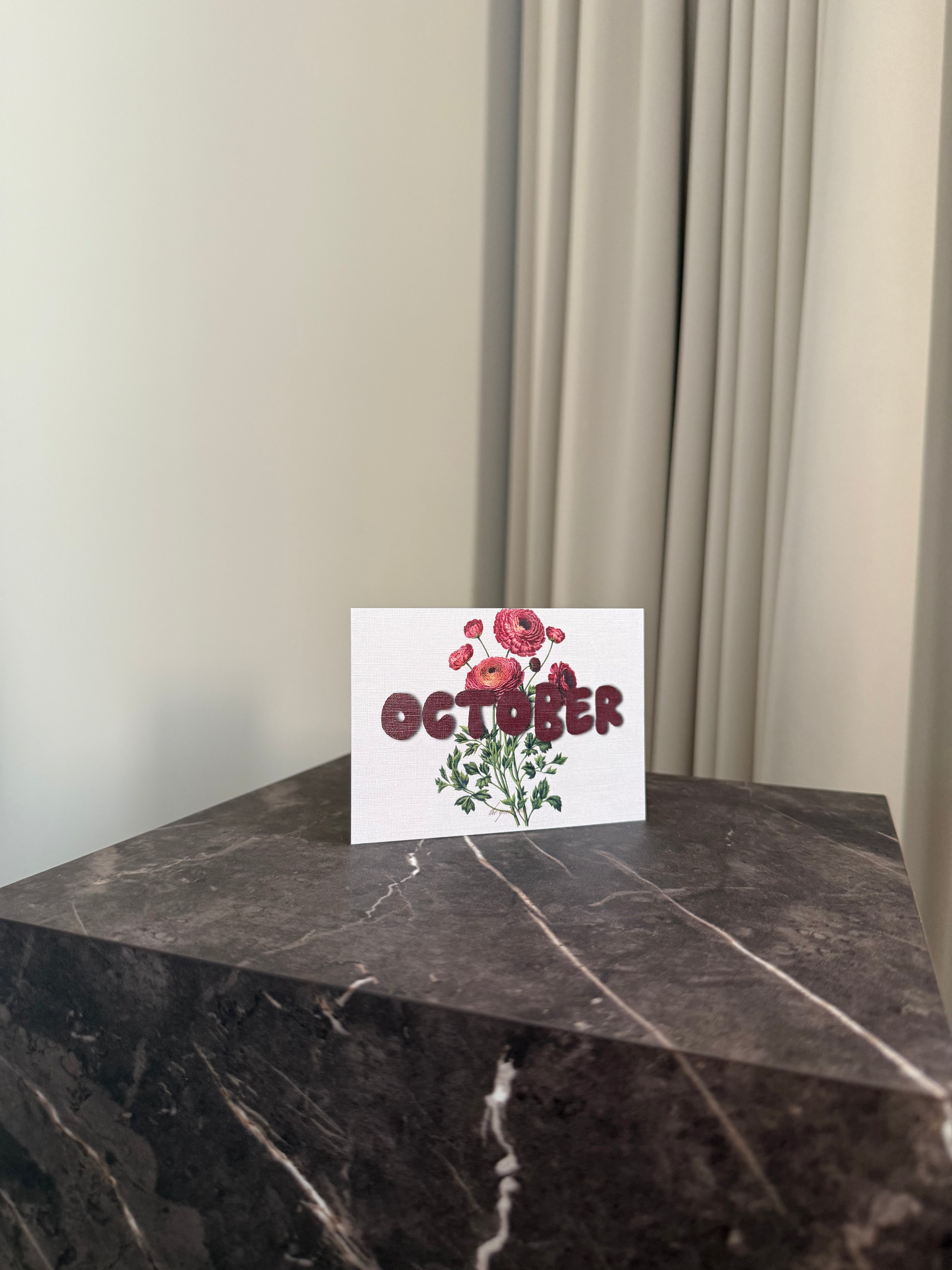 A Year In Bloom - October