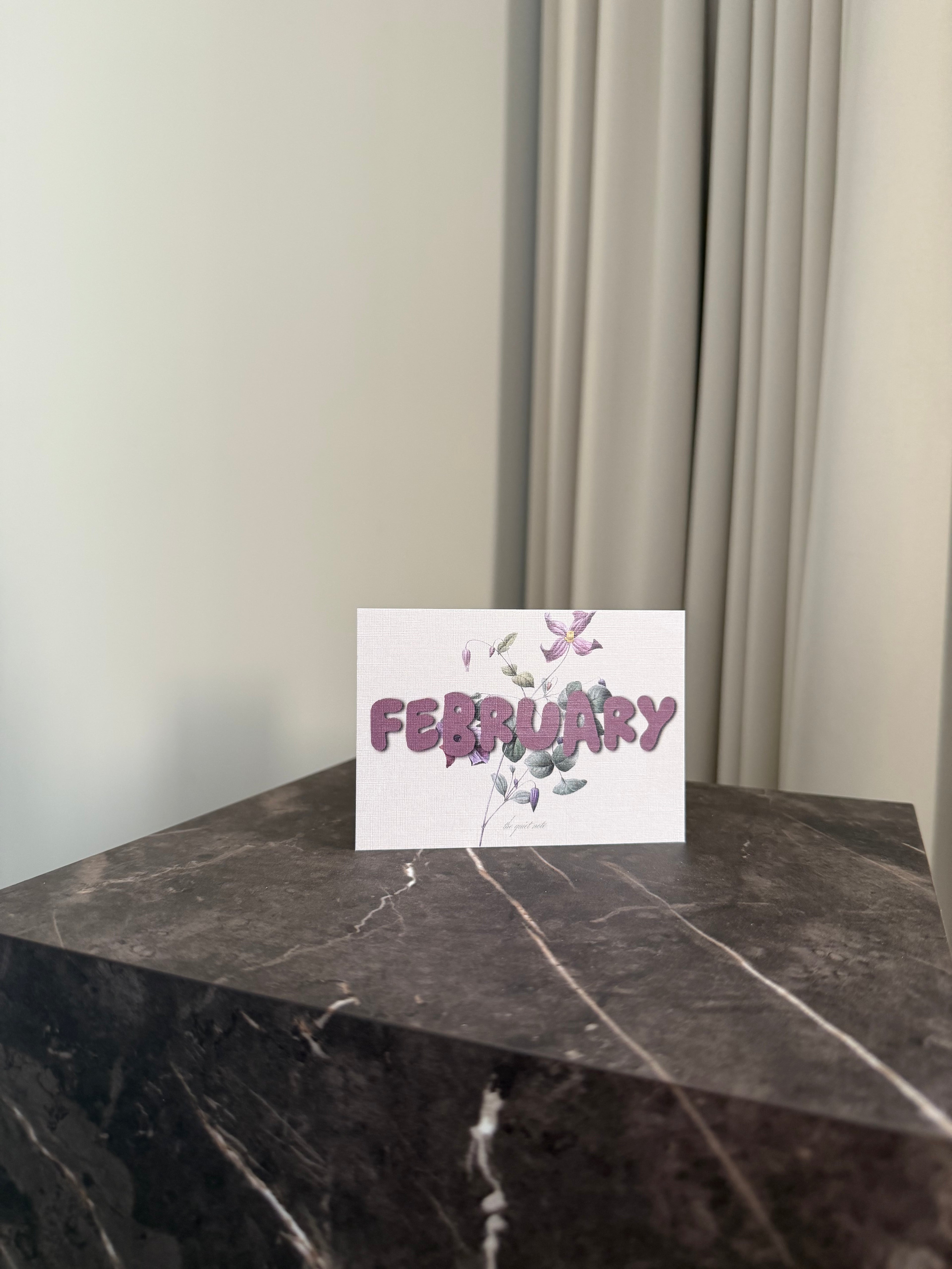 A Year In Bloom - February