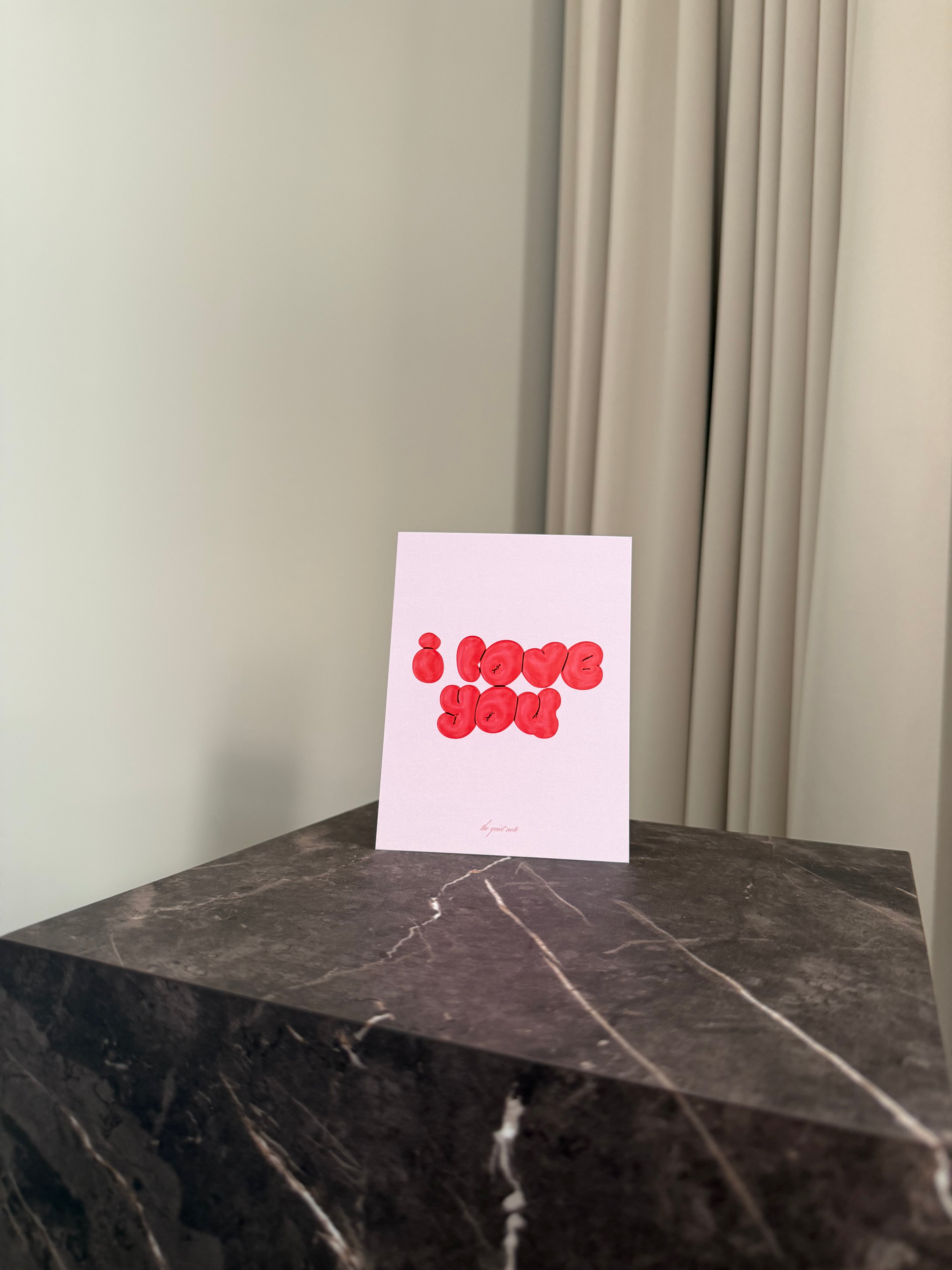 Bubble Words - I Love You
